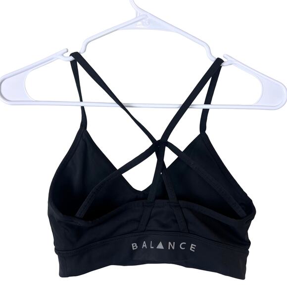 Balance Athletica Black Strappy Sports Bra Size S - Picture 5 of 6